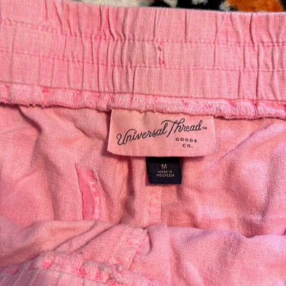 Universal Threads Linen pink shorts sz M/L - Picture 3 of 6